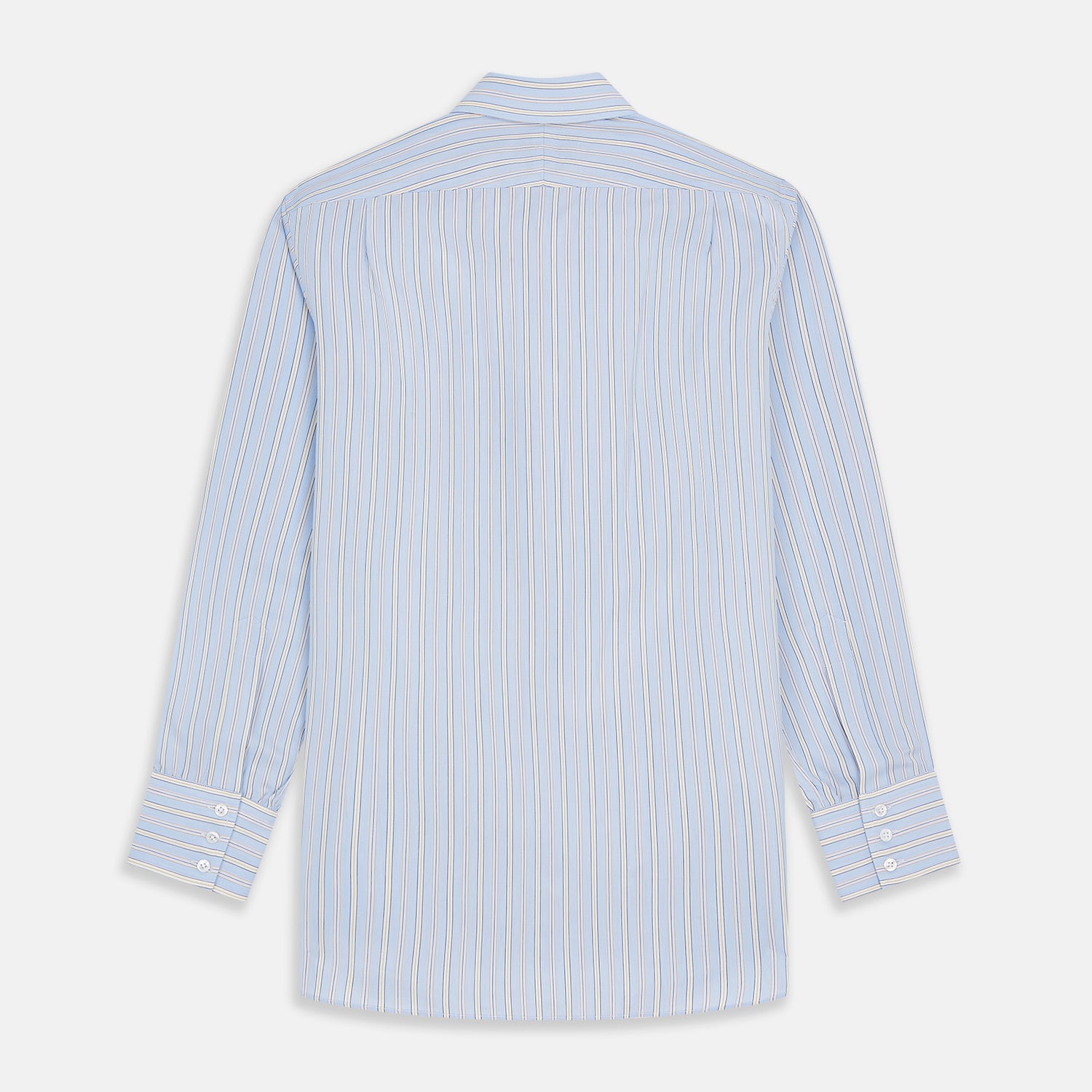 View 5 of product Blue and Yellow Multi Stripe Cotton Regular Fit Mayfair Shirt
