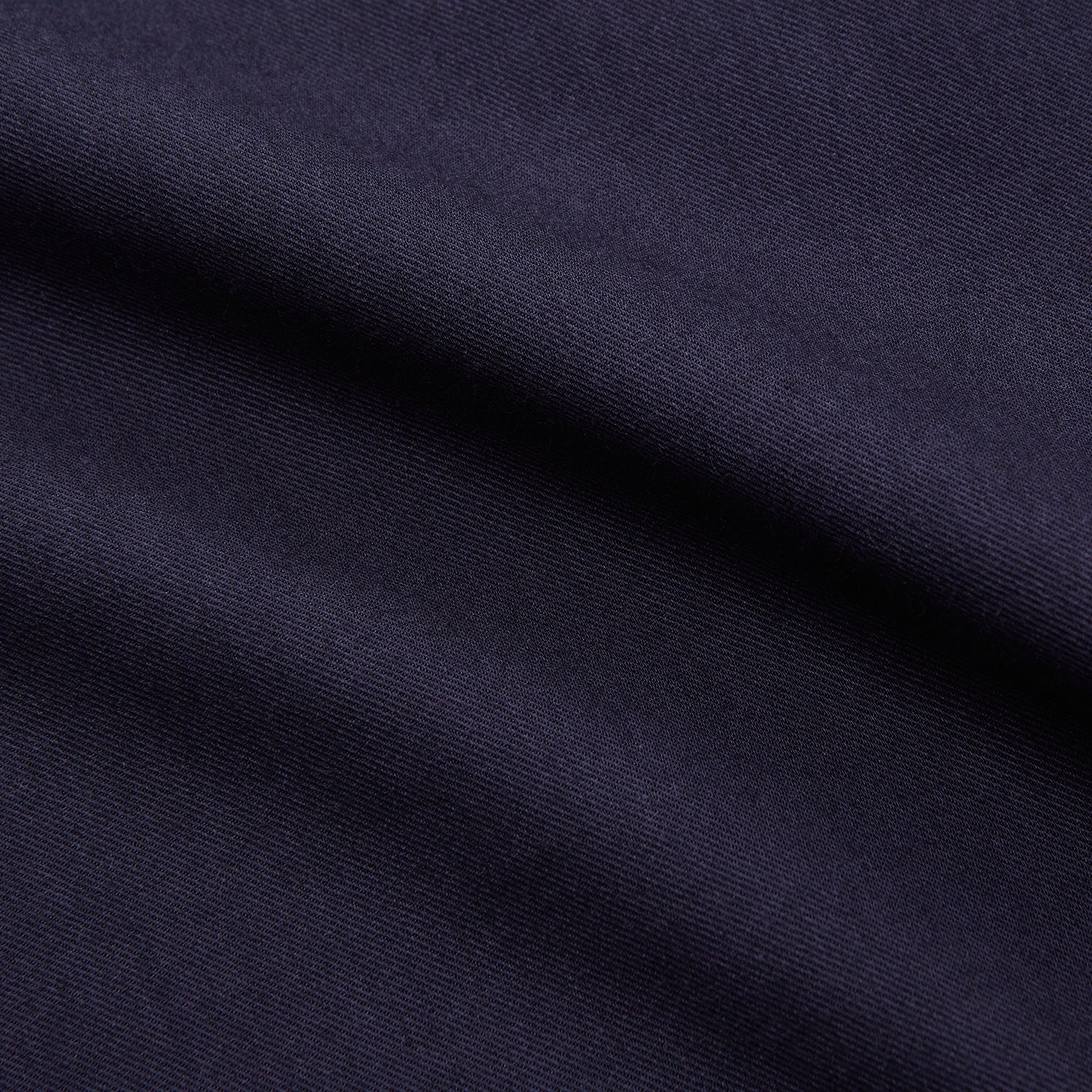 View 4 of product Navy Cotton and Wool Blend Regular Fit Mayfair Shirt