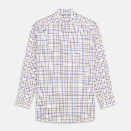 Colourful Garden Multi Check Cotton Regular Fit Mayfair Shirt Image 2