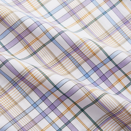 Colourful Garden Multi Check Cotton Regular Fit Mayfair Shirt Image 3