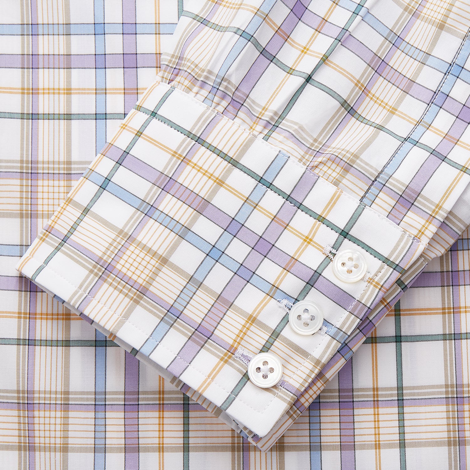 View 5 of product Colourful Garden Multi Check Cotton Regular Fit Mayfair Shirt