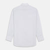 View 5 of product White and Blue Halo Stripe Cotton Regular Fit Mayfair Shirt