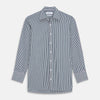 View 1 of product Green and Blue Stripe Cotton Regular Fit Mayfair Shirt