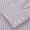 View 3 of product Red and Blue Stripe Cotton Regular Fit Mayfair Shirt