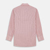 View 5 of product Orange and White Check Cotton Regular Fit Mayfair Shirt