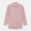 View 1 of product Orange and White Check Cotton Regular Fit Mayfair Shirt