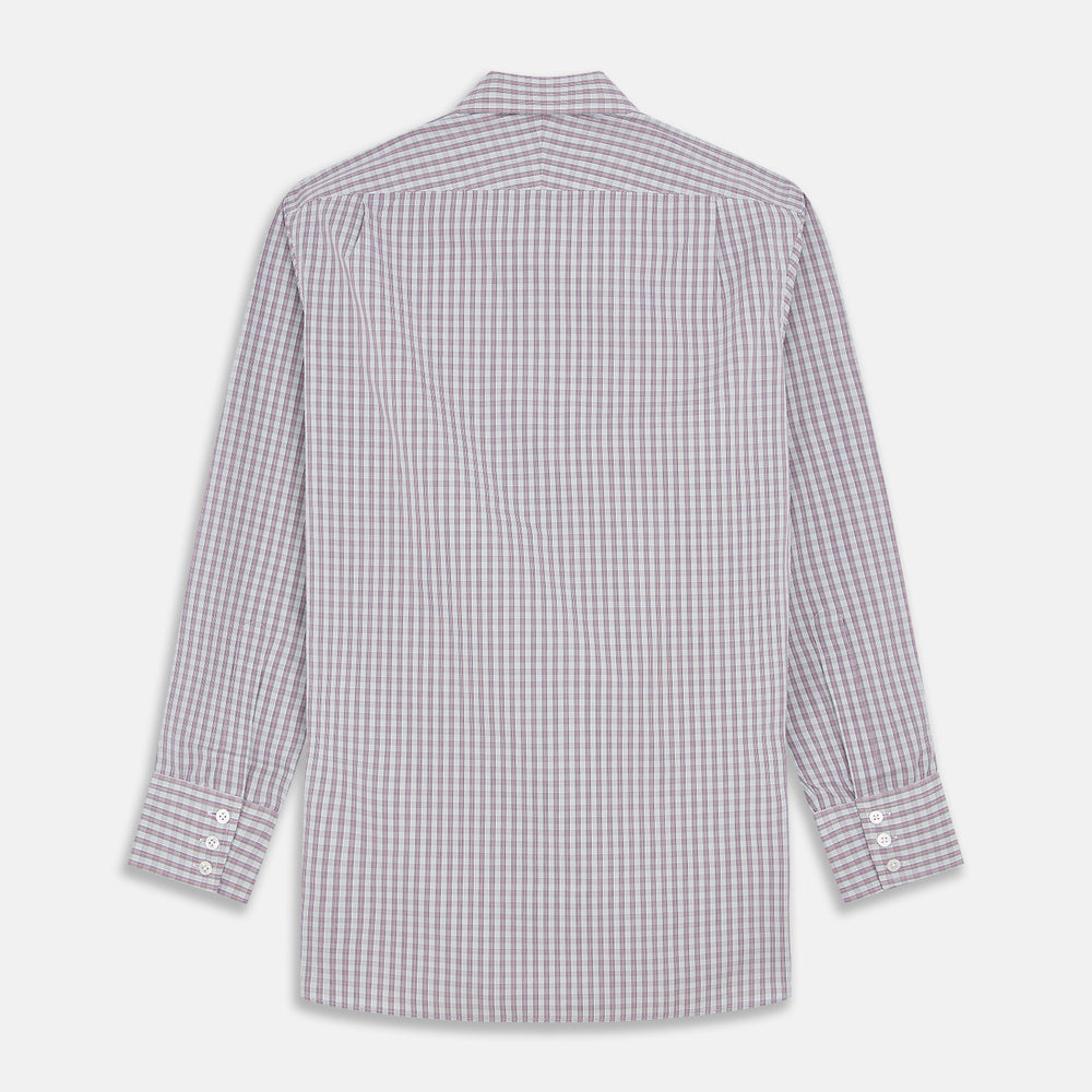 Red and Blue Check Cotton Regular Fit Mayfair Shirt