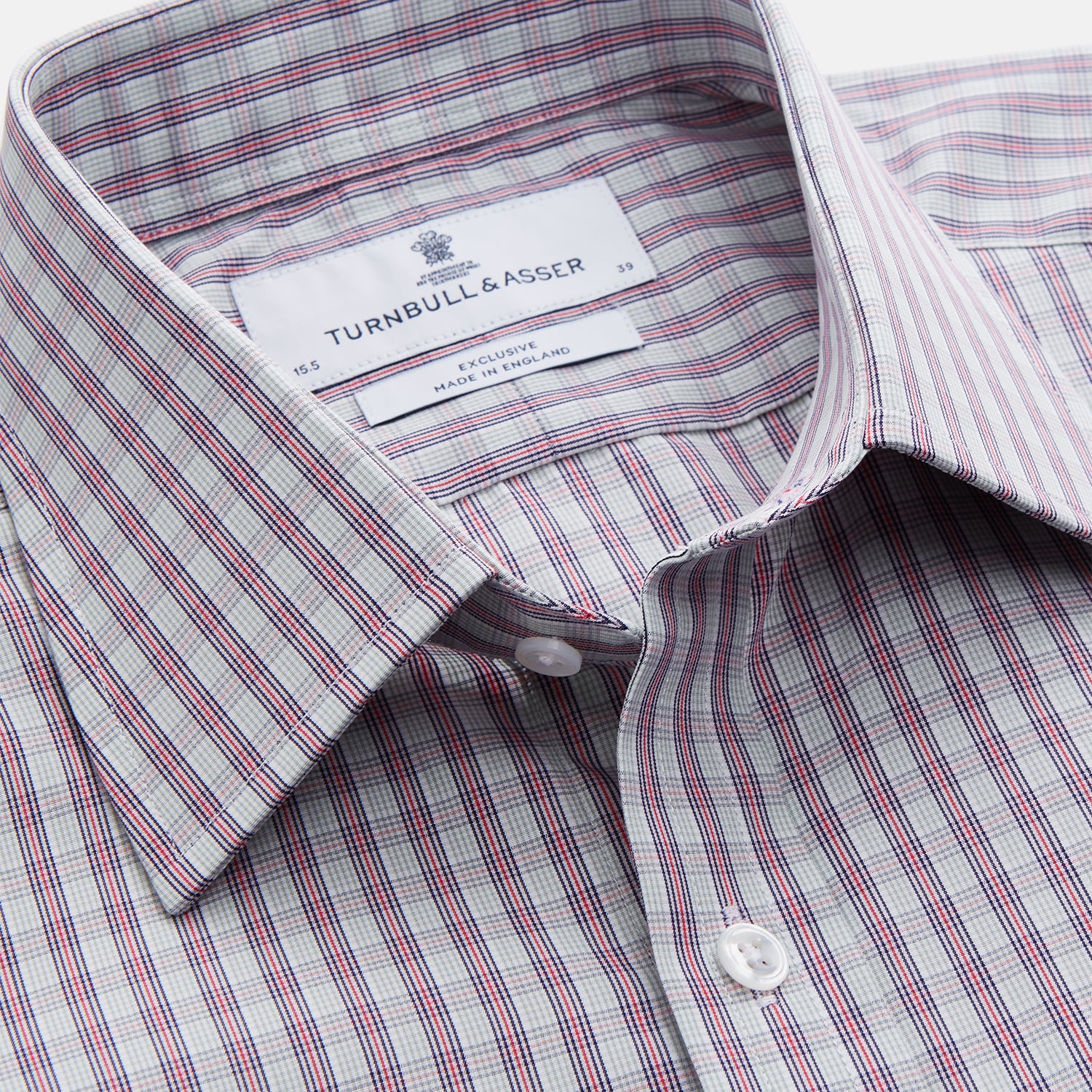 Red and Blue Check Cotton Regular Fit Mayfair Shirt