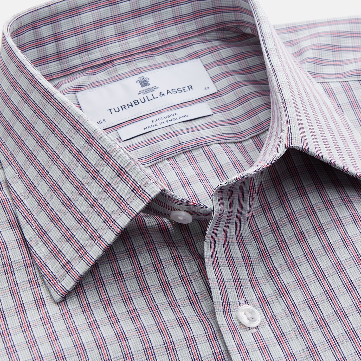 View 2 of product Red and Blue Check Cotton Regular Fit Mayfair Shirt