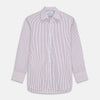 View 1 of product Red and Blue Stripe Cotton Regular Fit Mayfair Shirt