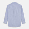 View 5 of product Blue and Navy Halo Stripe Cotton Regular Fit Mayfair Shirt