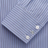 View 2 of product Blue and Navy Halo Stripe Cotton Regular Fit Mayfair Shirt