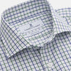 View 2 of product Green and Blue Check Cotton Tailored Fit Shelton Shirt