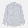Green and Blue Check Cotton Tailored Fit Shelton Shirt