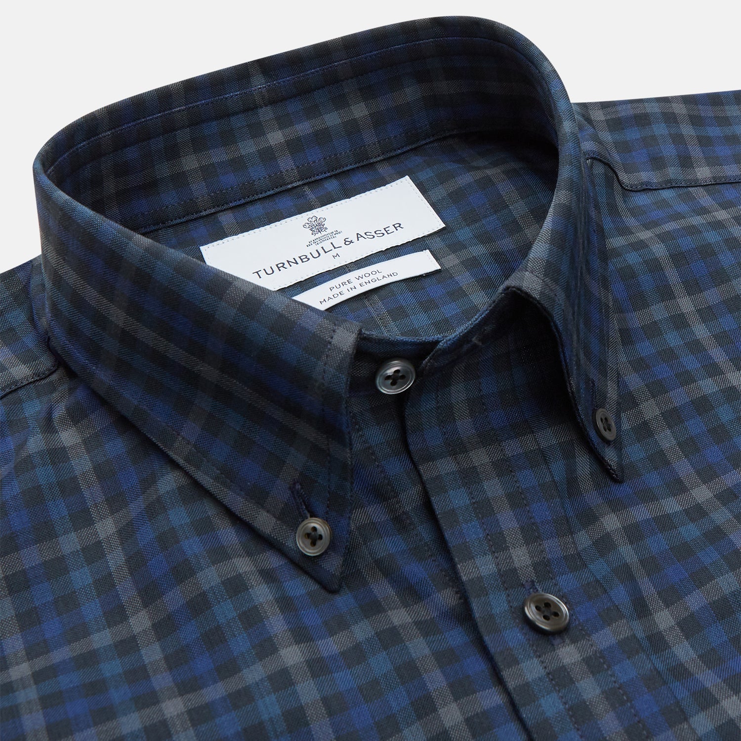 View 2 of product Blue Multi Check Wool Weekend Fit Hayne Shirt