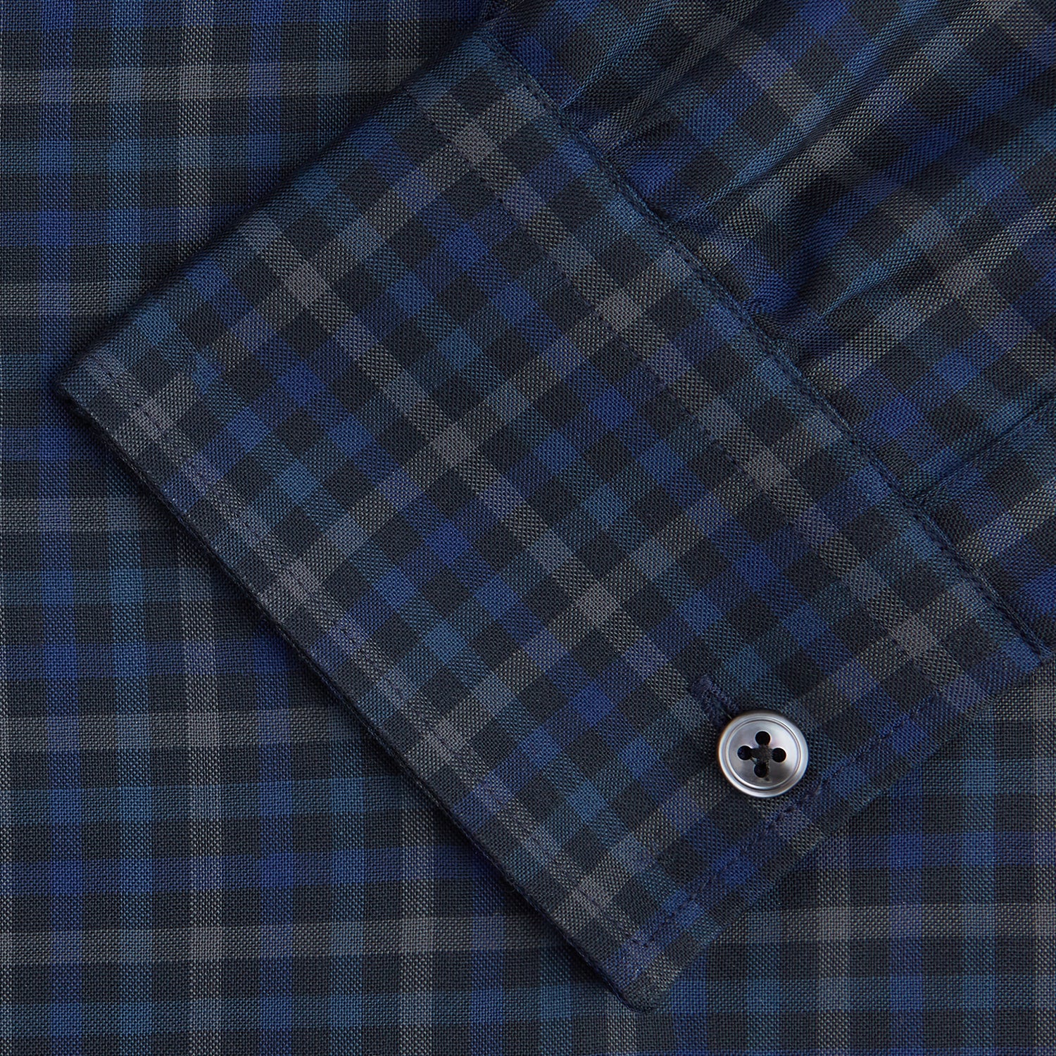 View 3 of product Blue Multi Check Wool Weekend Fit Hayne Shirt