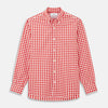 View 1 of product Burgundy Multi Check Cotton Weekend Fit Hayne Shirt