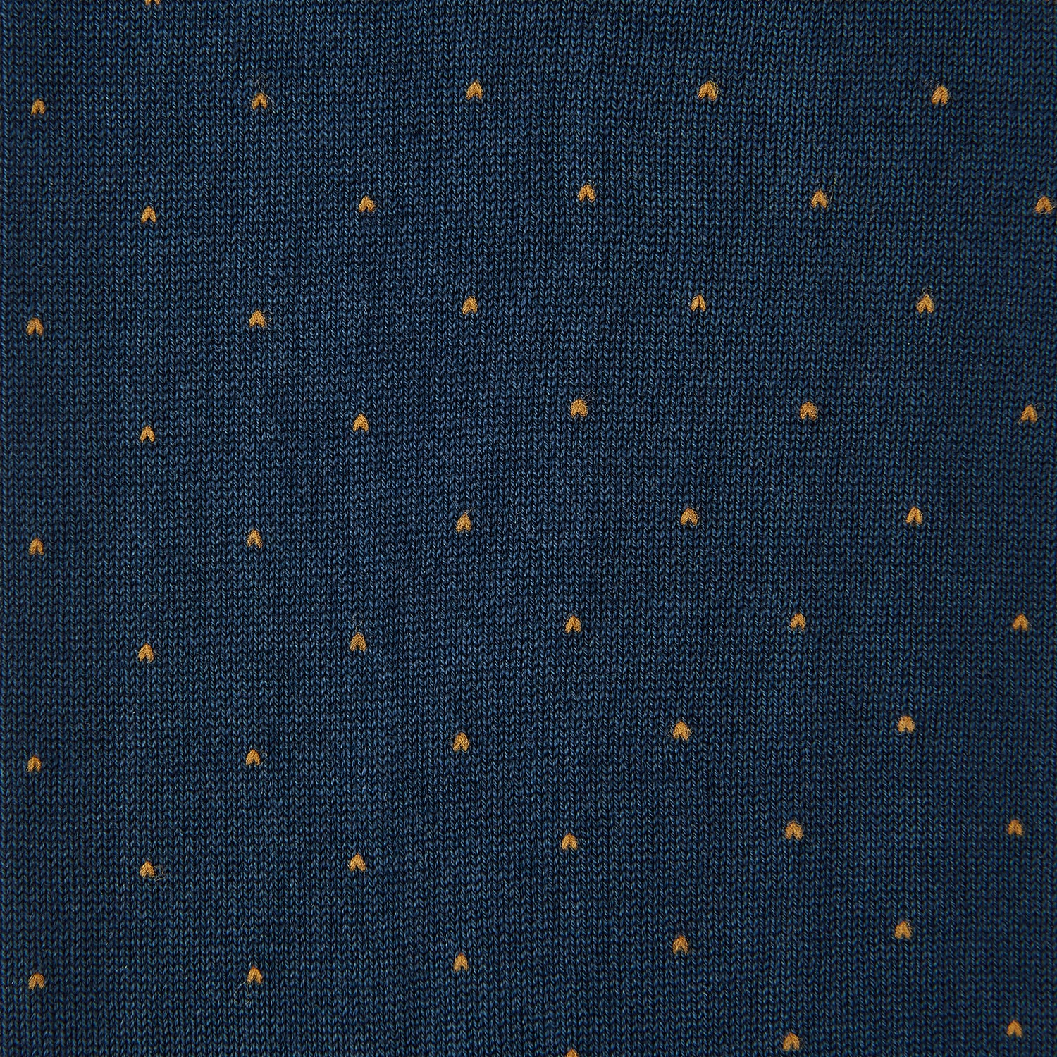 View 2 of product Blue and Gold Polka Dot Cotton Mid-length Socks
