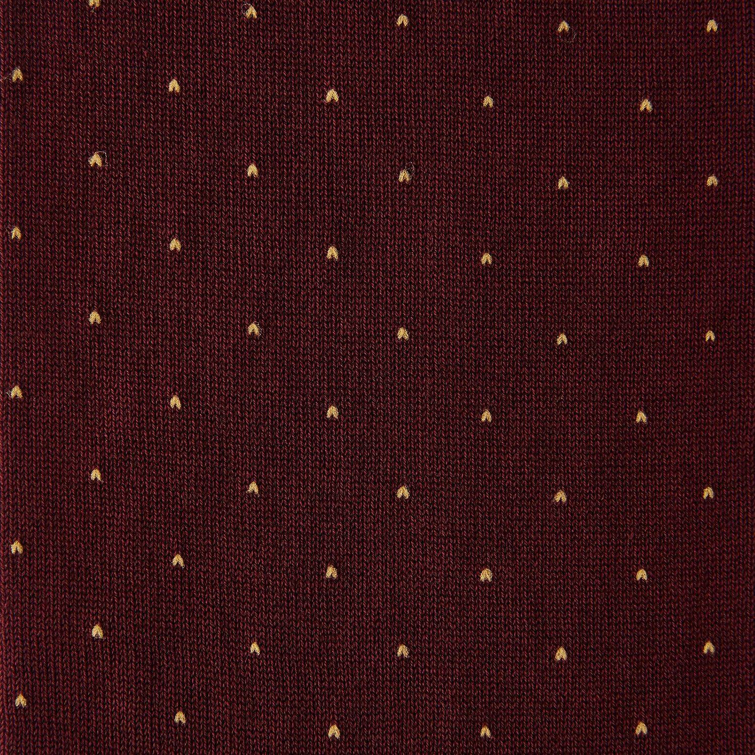 View 2 of product Burgundy and Gold Polka Dot Cotton Mid-length Socks
