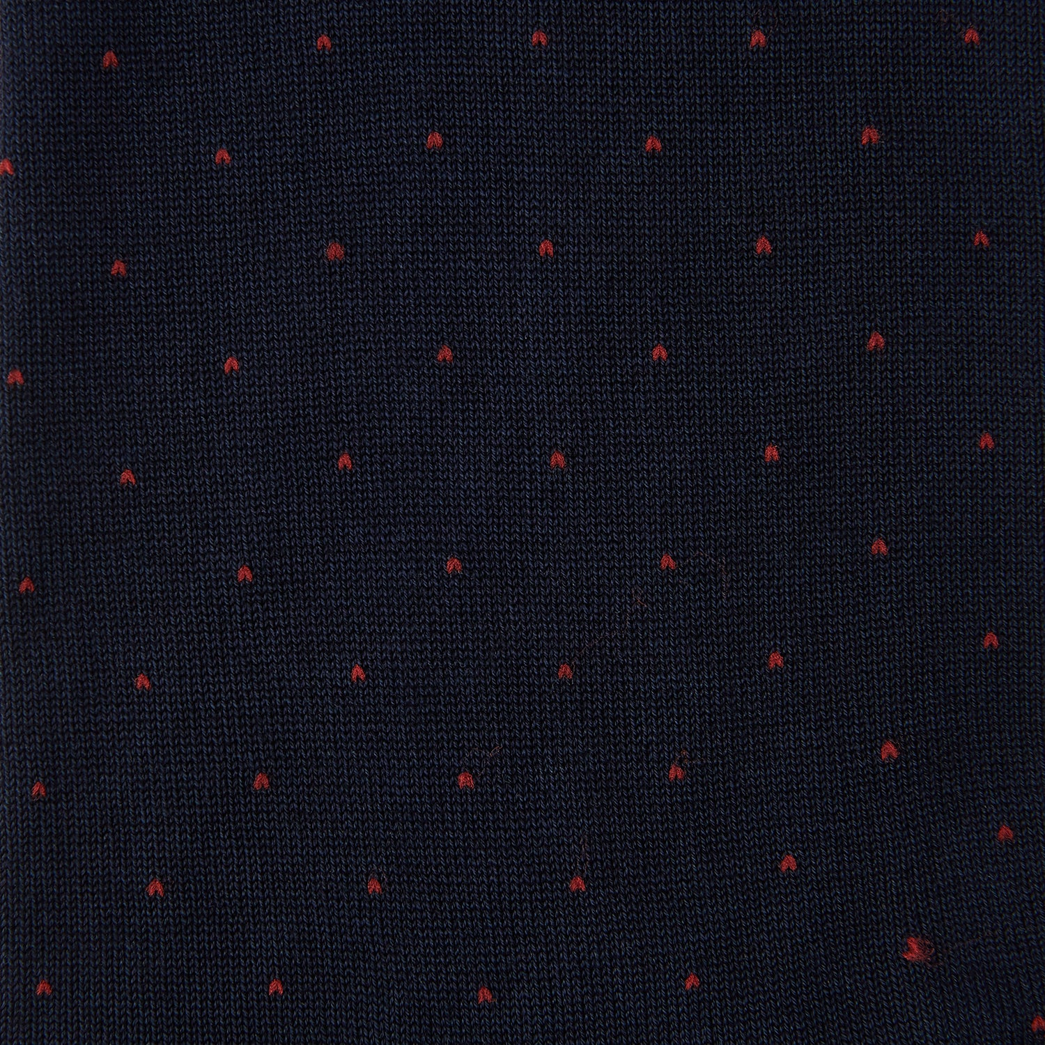 View 2 of product Navy and Red Polka Dot Cotton Mid-length Socks