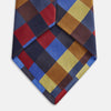 View 3 of product Blue, Red and Yellow Checker Silk Tie