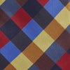 Blue, Red and Yellow Checker Silk Tie