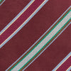 View 2 of product Burgundy Multi Stripe Silk Tie