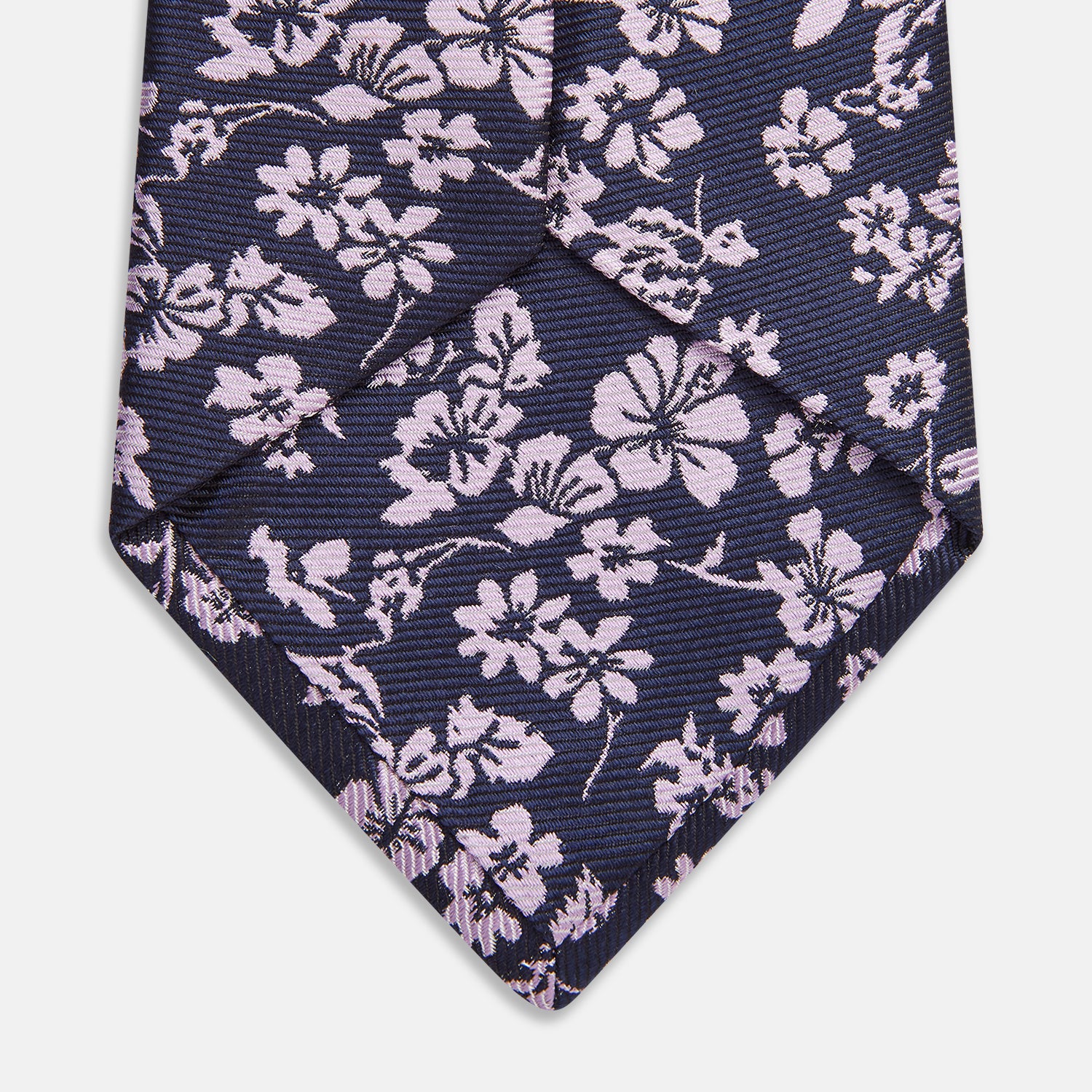 Lilac Floral Garden Silk Tie