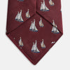 View 3 of product Burgundy Racing Yachts Silk Tie