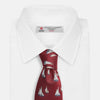 View 4 of product Burgundy Racing Yachts Silk Tie