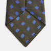 View 3 of product Dark Green and Blue Tile Silk Tie