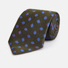 View 1 of product Dark Green and Blue Tile Silk Tie