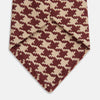 View 3 of product Red and Peach Houndstooth Wool Blend Tie