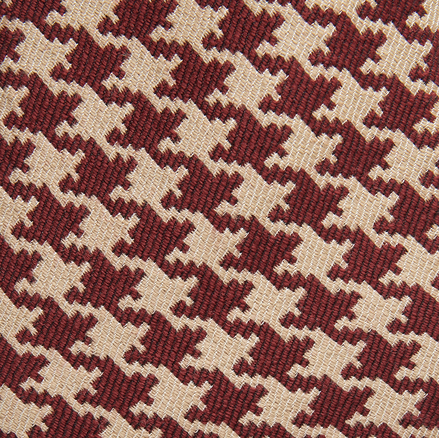 View 2 of product Red and Peach Houndstooth Wool Blend Tie