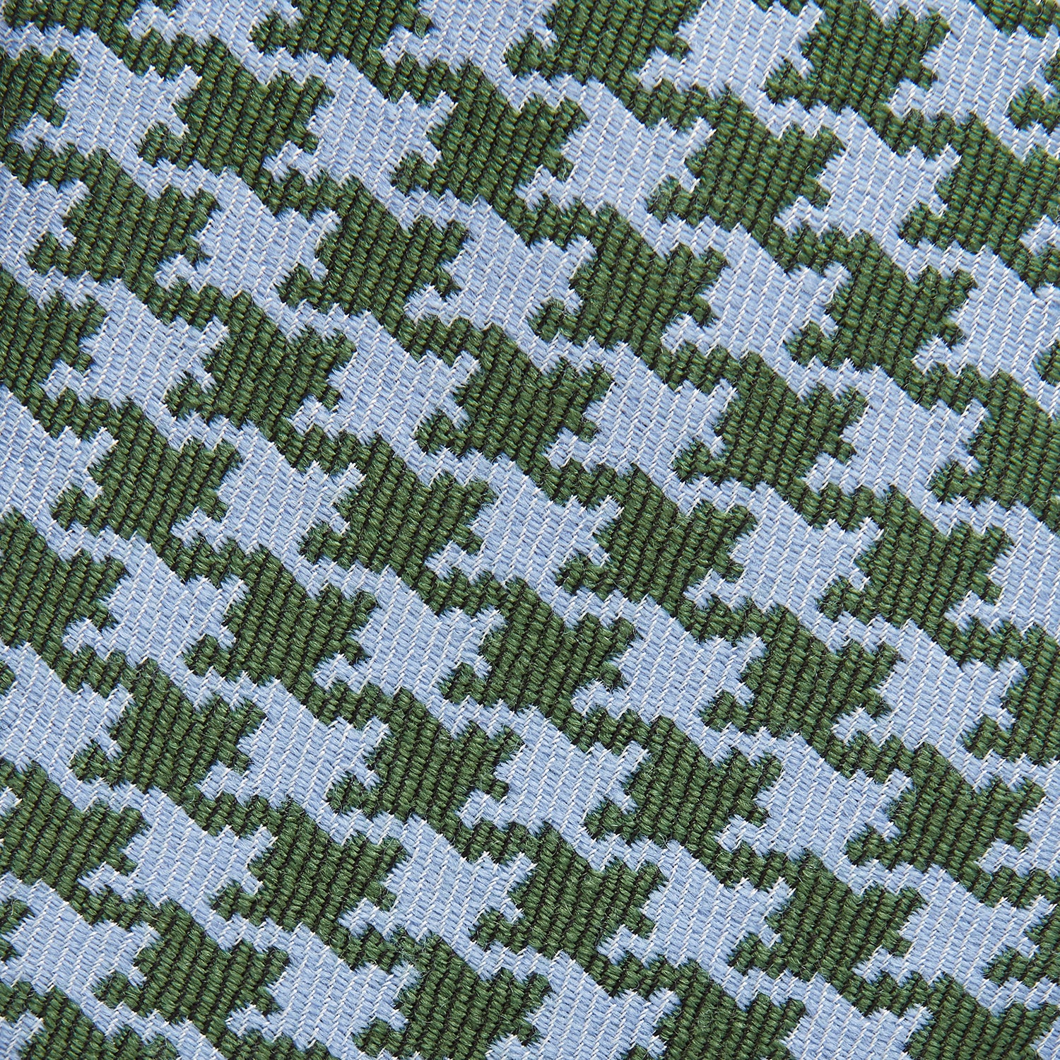View 2 of product Green and Blue Houndstooth Wool Blend Tie