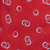 View 2 of product Red Geometric Rings Silk Tie