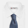 View 4 of product Pale Blue and Purple Art Deco Silk Tie