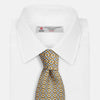 View 4 of product Yellow and Pale Blue Art Deco Silk Tie
