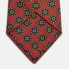 Red and Blue Flower Tiles Silk Tie
