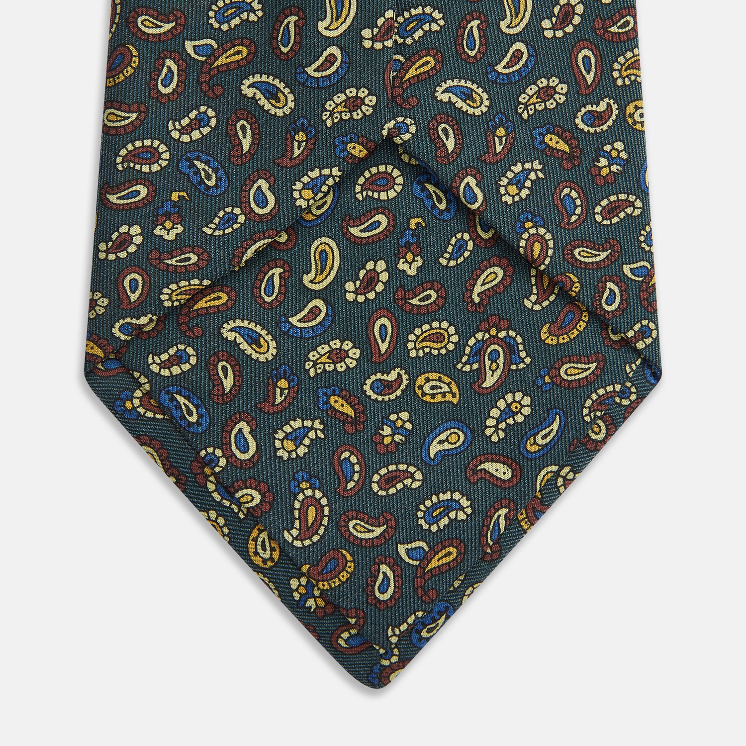 View 3 of product Marine Blue Paisley Silk Tie