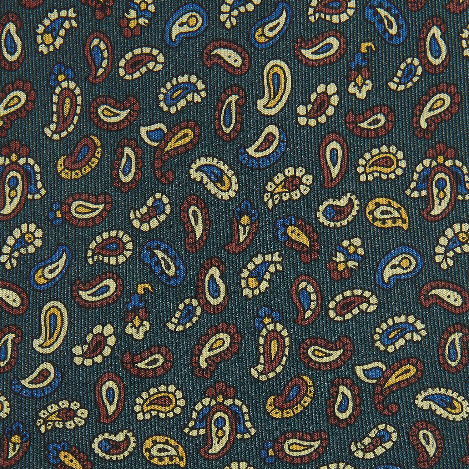 View 2 of product Marine Blue Paisley Silk Tie