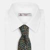View 4 of product Marine Blue Paisley Silk Tie
