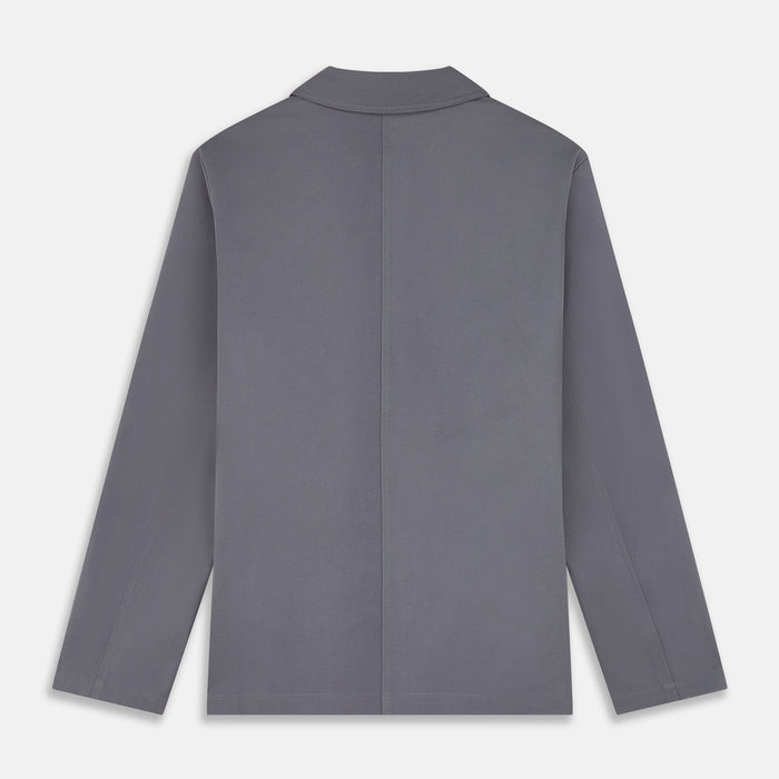 Charcoal Grey Organic Cotton Blend Remy Chore Jacket Image 3