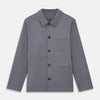 Charcoal Grey Organic Cotton Blend Remy Chore Jacket