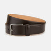 Dark Brown Nubuck Leather Evening Belt