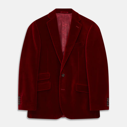 Wine Velvet Barrington Blazer