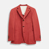 View 1 of product Clay Red Cotton 3 Button Blazer
