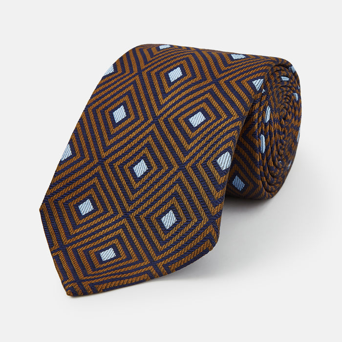 Tomorrow Never Dies Square Silk Tie As Seen on James Bond