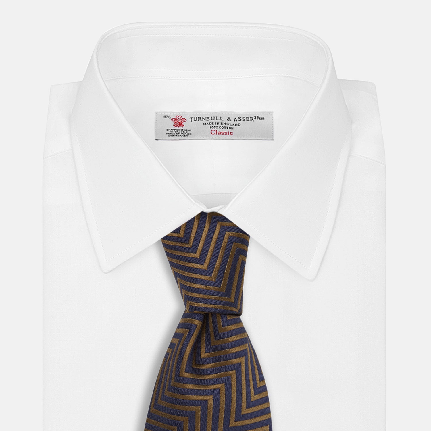 View 3 of product The World Is Not Enough Zig Zag Silk Tie As Seen on James Bond