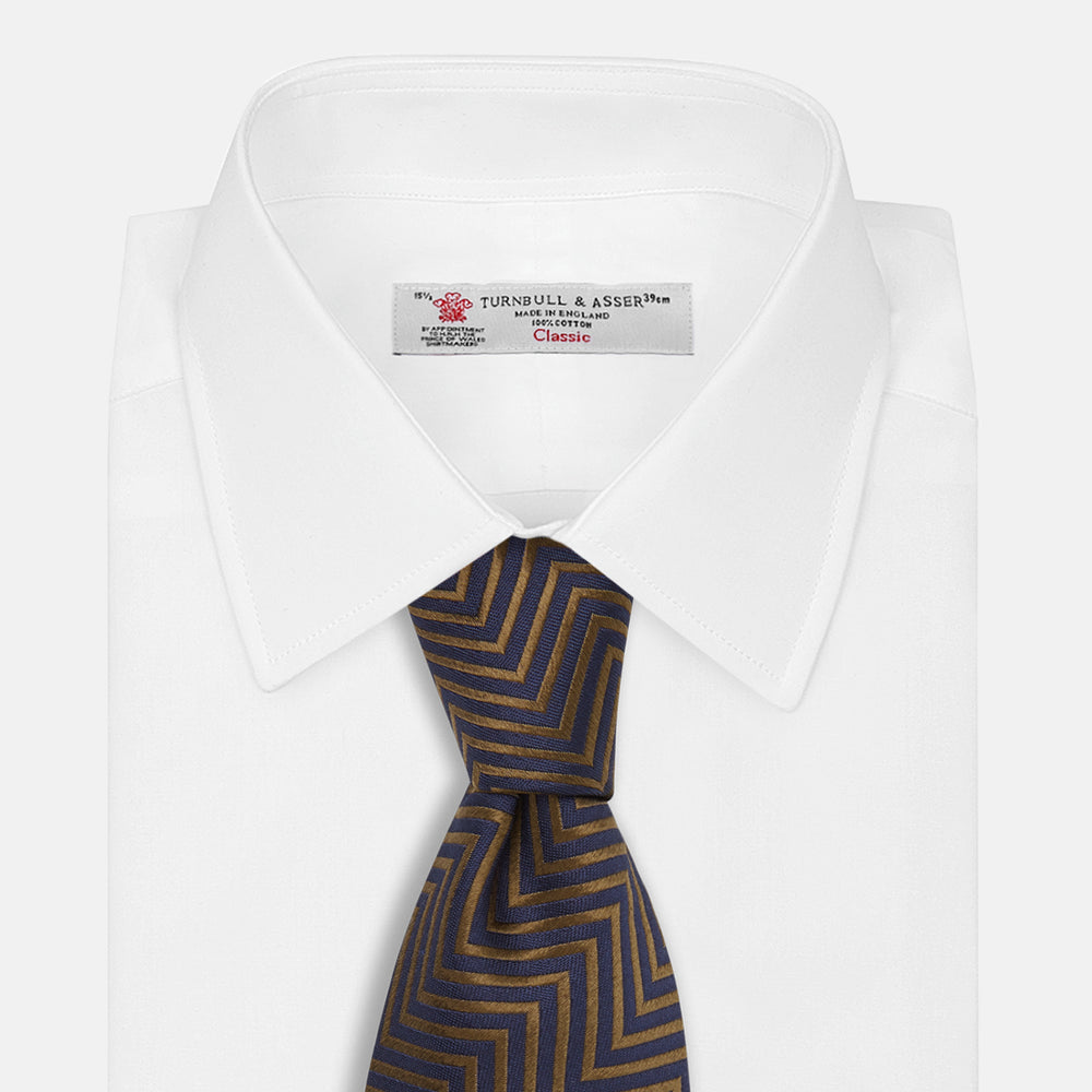 The World Is Not Enough Zig Zag Silk Tie As Seen on James Bond